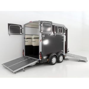 Ifor Williams Pferdeanhänger HB511|Heckklappen-Türkombination|anthrazit-Neu