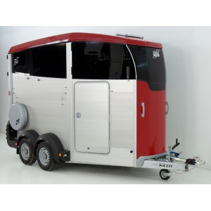 Ifor Williams Pferdeanhänger HBX 511|Sattelkammer|neues Modell|rot-Neu