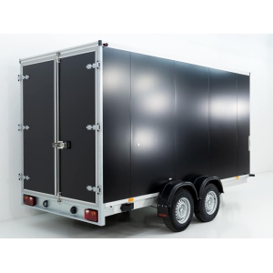 Vezeko Kofferanhänger 184x355cm Höhe:205cm 2,7t|schwarz-Neu
