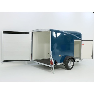 Debon Kofferanhänger Cargo 1300 Vollpoly 150x290cm H:160cm|Tür|blau-Neu