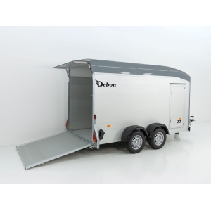 Debon Kofferanhänger Cargo C800 206x441cm H206 3,5 t|Alu|Polybug|Tür|grau-Neu