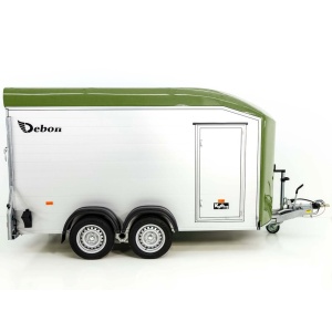 Debon Kofferanhänger Roadster C700 179×378 Höhe:201cm 2,6t|Alu|Polybug|Tür|olivgrün-Neu