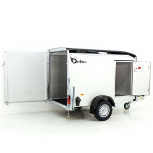 Debon Kofferanhänger Roadster Alu 255 125x255cm H:156cm|schwarz-Neu