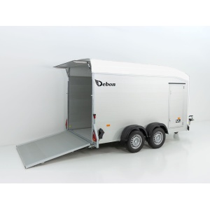 Debon Kofferanhänger Roadster Alu C700 179×378 H201 2,6t|Alu|Polybug|Tür|weiß-Neu
