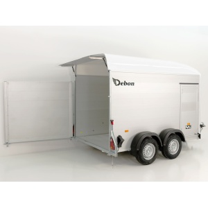 Debon Kofferanhänger C500 164x300cm H:200cm 2,0t|Alu|Polybug|Tür|weiß-Neu
