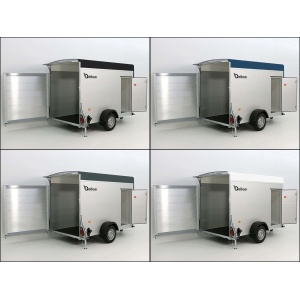 Debon Kofferanhänger C300 148x295cm H:190cm 1,3t|Alu|Polybug|Tür-Neu
