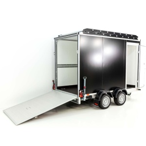 Vezeko Kofferanhänger 152x305cm Höhe:193cm 2,7t|Rampe|Dachträger| schwarz-Neu