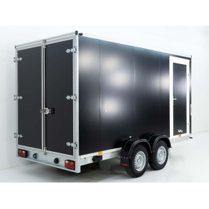 Vezeko Kofferanhänger 184x405cm Höhe:205cm 2,7t|Tür|schwarz-Neu