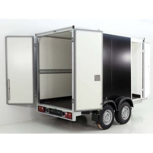 Vezeko Kofferanhänger 152x355cm Höhe:193cm 2,7t|Tür|schwarz-Neu