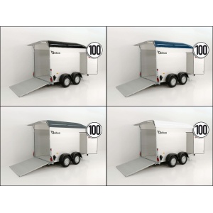 Debon Kofferanhänger C500 164x300cm H:200cm 2,6t|Alu|Polybug|Tür-Neu