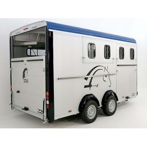 Cheval Liberte Pferdeanhänger Maxi 4|4 Pferde|Pullman-Fahrwerk|100km/h|blau-Neu