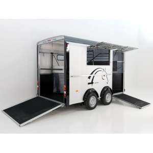Cheval Liberte Pferdeanhänger Maxi 3|3Pferde||Pullmann 2 Fahrwerk|grau-Neu