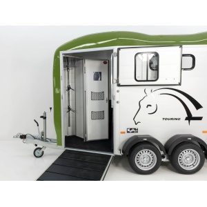 Cheval Liberte Pferdeanhänger Touring Country|Sattelkammer|Frontausstieg|olivgrün-Neu