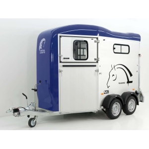 Cheval Liberte Pferdeanhänger Touring Country|Sattelkammer|Frontausstieg|blau-Neu