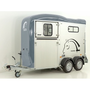Cheval Liberte Pferdeanhänger Touring One 1,5er|Pullman-Fahrwerk|Frontausstieg|grau-Neu