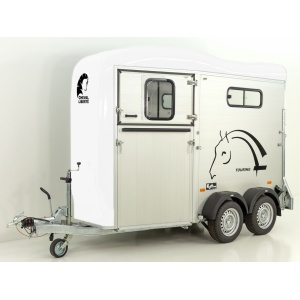 Cheval Liberte Pferdeanhänger Touring One 1,5er|Pullman-Fahrwerk|Frontausstieg|weiß-Neu