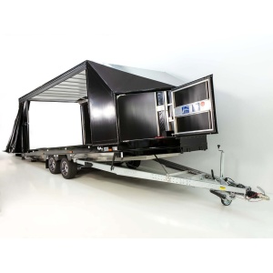 Moetefindt Autotransportanhänger Plane FTP235 235x550cm 3,5t Höhe:180cm|schwarze Felgen-Neu