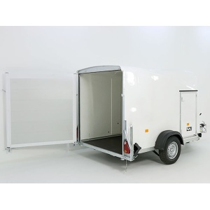 Debon Kofferanhänger Cargo 1300 Vollpoly 150x290cm H:160cm|Tür|weiß-Neu