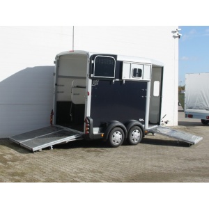 Ifor Williams Pferdeanhänger HB511|Heckklappen-Türkombination|schwarz-Neu
