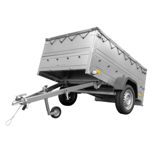 Anhänger kippbar Garden Trailer 201 KIPP mit zusätzlichen Bordwänden, Stützrad und Flachplane-Neu