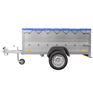 Kippbarer Pkw Anhänger Garden Trailer 200 KIPP mit zusätzlichen Bordwänden, Stützrad und Flachplane-Neu