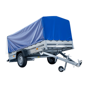 Langer PKW-Anhänger Garden Trailer 264 KIPP mit Hochplane, Spriegel und Stützrad-Neu