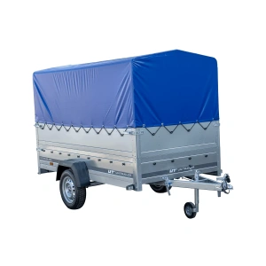 Pkw Anhänger Garden Trailer 264 KIPP mit Stützrad, zusätzlichen Bordwänden, Hochplane und Hochspriegel-Neu